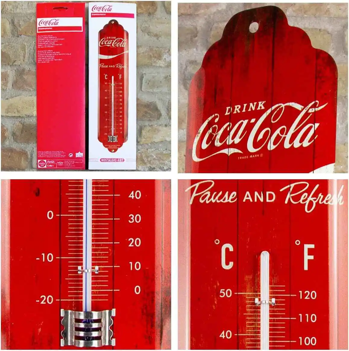 coca-cola raudonas termometras